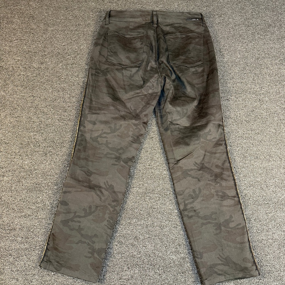 Level 99 Midnight Camo Straight Leg Pants Gold Glitter Stripe SC2G05T Size 30 - Picture 9 of 10